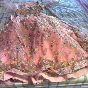 Heavy lehnga. Wore only once. Branded Indian wear